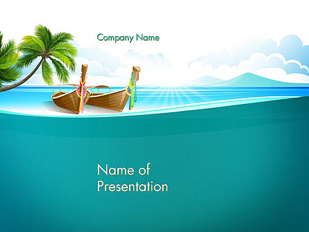 Tropical Island Presentation Template, Master Slide