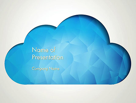 Blue Cloud Presentation Template, Master Slide