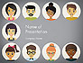 Colored People Avatars slide 1