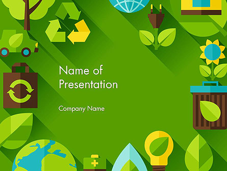 Green Sustainability Presentation Template, Master Slide
