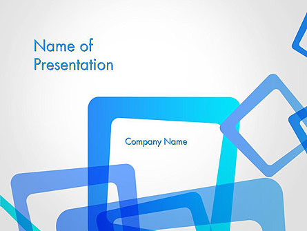 Blue Frames Abstract Presentation Template, Master Slide