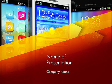 Smartphone Interfaces Presentation Template, Master Slide