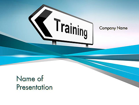 Training Course Sign Presentation Template, Master Slide