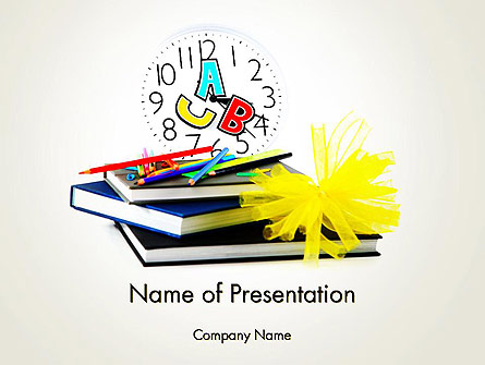 Study Time Presentation Template, Master Slide