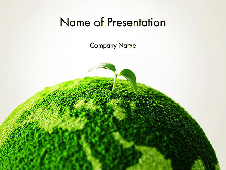 Young Shoot on Green Earth Presentation Template, Master Slide