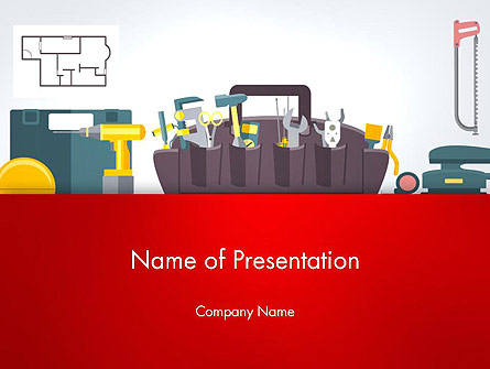Construction Tools and Equipment Presentation Template, Master Slide