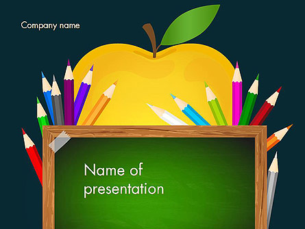 Apple of Knowledge Presentation Template, Master Slide