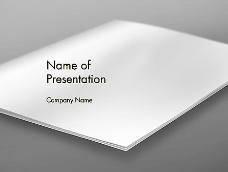 Blank Brochure on White Background Presentation Template, Master Slide