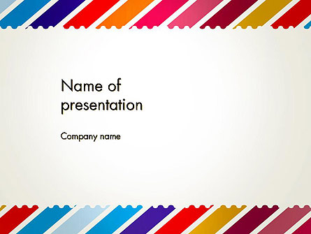Stamp Style Frame Abstract Presentation Template, Master Slide