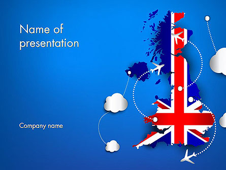 UK Air Travel Presentation Template, Master Slide