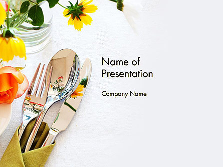 Table Setting Ideas Presentation Template, Master Slide
