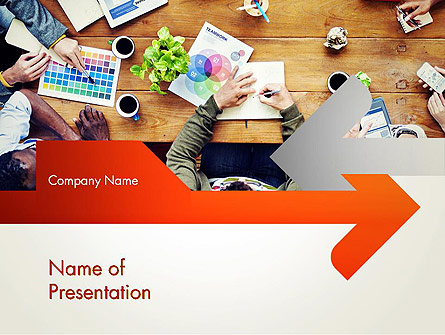 Graphic Design Meeting Presentation Template, Master Slide