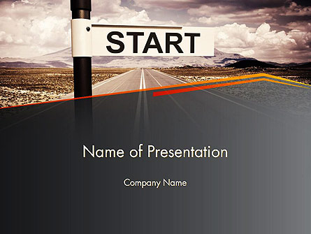 A Big Start Presentation Template, Master Slide