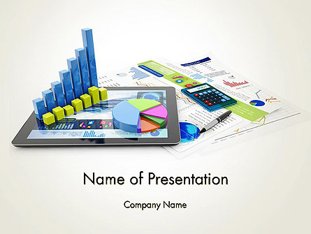 Financial Analysis and Report Presentation Template, Master Slide