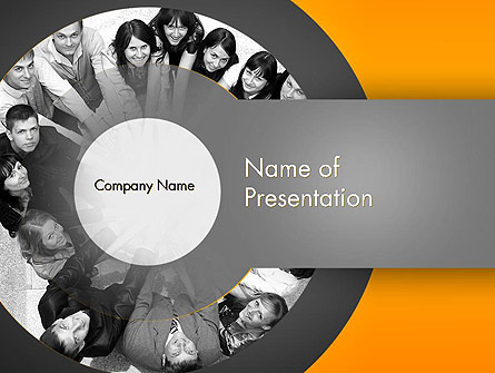 Team Linked in Common Idea Presentation Template, Master Slide