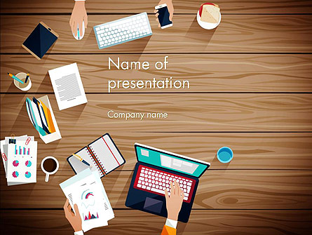 Conference Top View Presentation Template, Master Slide