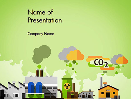 Planet Pollution Presentation Template, Master Slide