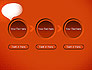 Speech Bubble on Orange Background slide 5