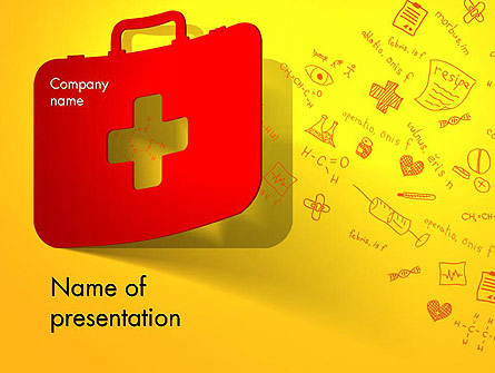 First Aid Box and Medical Supplies Presentation Template, Master Slide