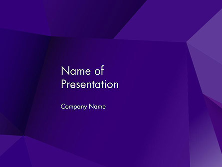 Abstract Layers in Deep Violet Presentation Template, Master Slide
