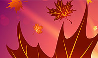 Autumn Leaves and Glow Presentation Template