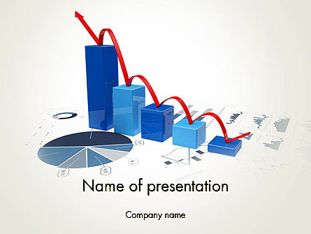 Recession Chart Presentation Template, Master Slide
