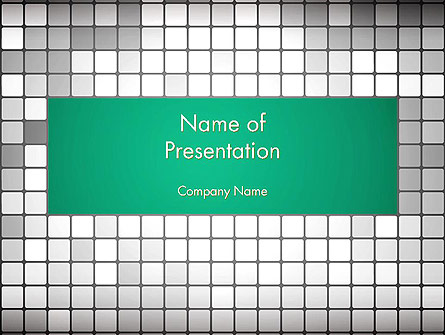Gray Squares Mosaic Presentation Template, Master Slide