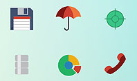 Color Flat Icons Presentation Template