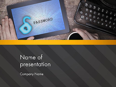 Secure Content Presentation Template, Master Slide