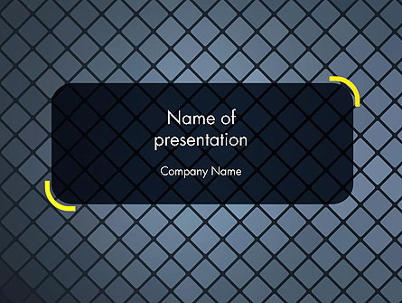 Checkered Metal Surface Presentation Template, Master Slide