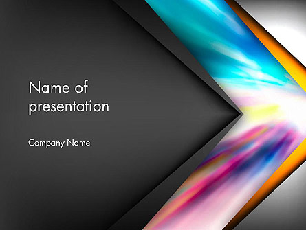 Motion Blur Abstract Presentation Template, Master Slide