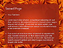 Orange Leaves Frame slide 2