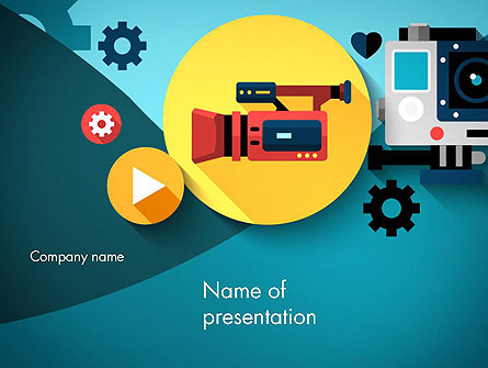 Video Gadgets Presentation Template, Master Slide