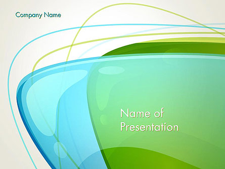 Bubble and Lines Abstract Presentation Template, Master Slide