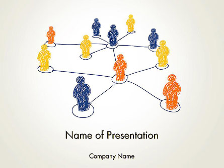 People Network Connections Presentation Template, Master Slide