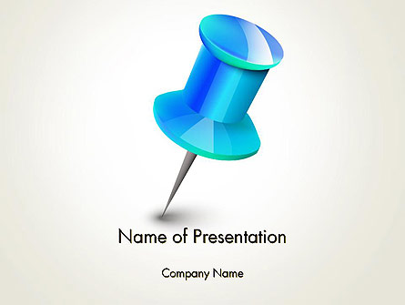 Blue Pin Presentation Template, Master Slide