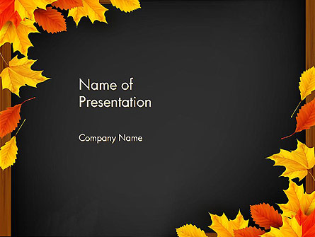 Back To School Themed Frame Presentation Template, Master Slide