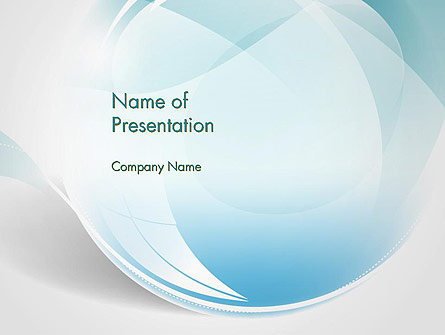 Water Drop Themed Abstract Presentation Template, Master Slide
