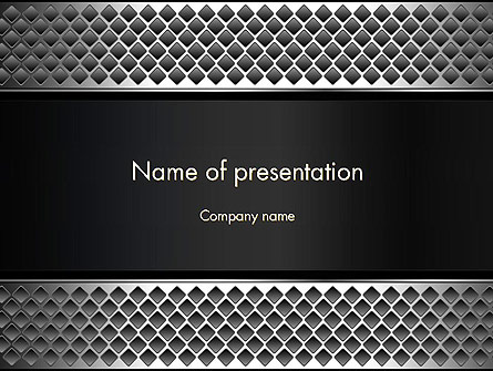 Metal Abstract Texture Presentation Template, Master Slide