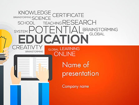 Global Online Learning Presentation Template, Master Slide