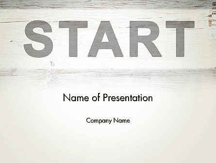 Start Presentation Template, Master Slide