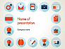 Flat Icons On Education Theme slide 1