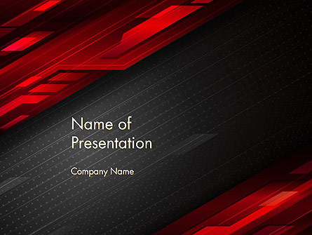 Tech Fast-Moving Abstract Presentation Template, Master Slide