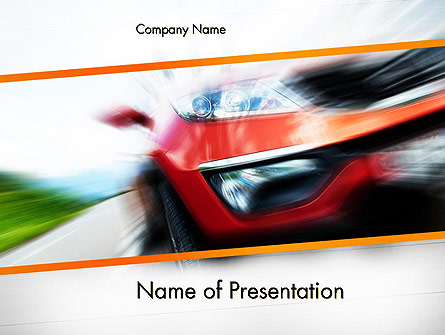Speedy Car Presentation Template, Master Slide