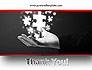 Businessman Hand with Glowing Puzzle Pieces slide 20