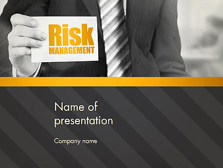 Risk Management Services Presentation Template, Master Slide