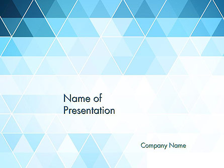 Blue Triangles Presentation Template, Master Slide
