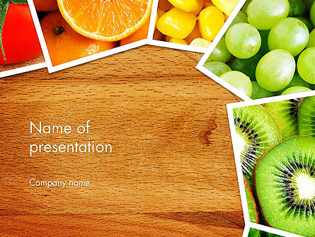 Fruits Collage Presentation Template, Master Slide