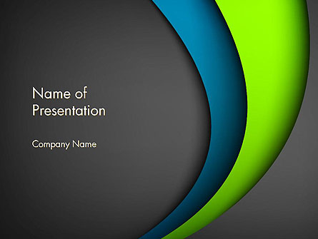 Flowing Waves Abstract Presentation Template, Master Slide