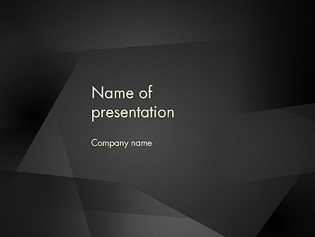 Black Abstract Presentation Template, Master Slide